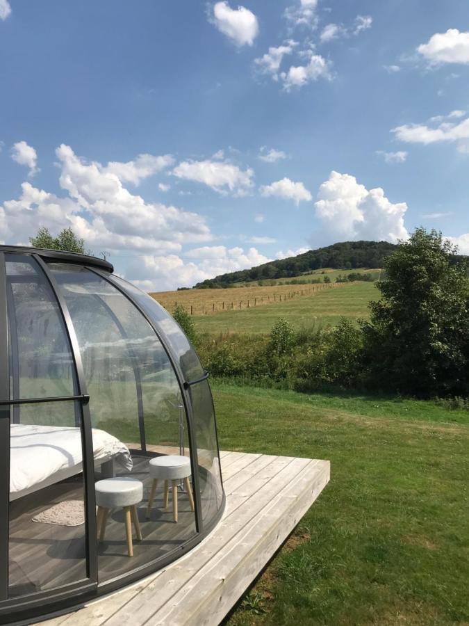 Les Nuits Insolites De La Mothe - Hebergement En Bulle Ou Tiny House Avec Spa Privatif Outremecourt Exterior foto